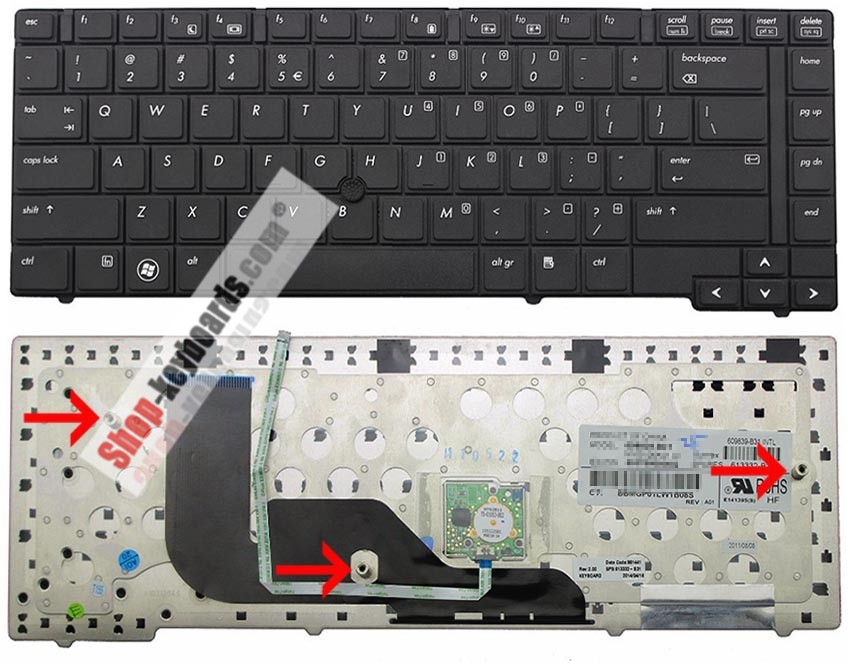 HP PK1307E3A14 Keyboard replacement