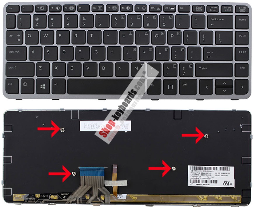 HP 736933-161 Keyboard replacement