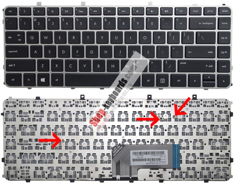 HP 686836-D61 Keyboard replacement