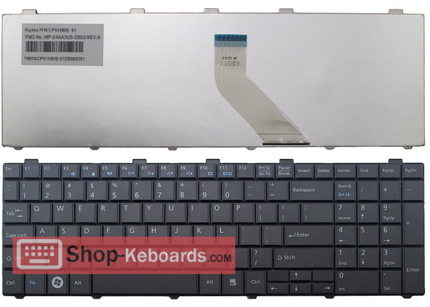 Fujitsu LifeBook AH530/3A Keyboard replacement