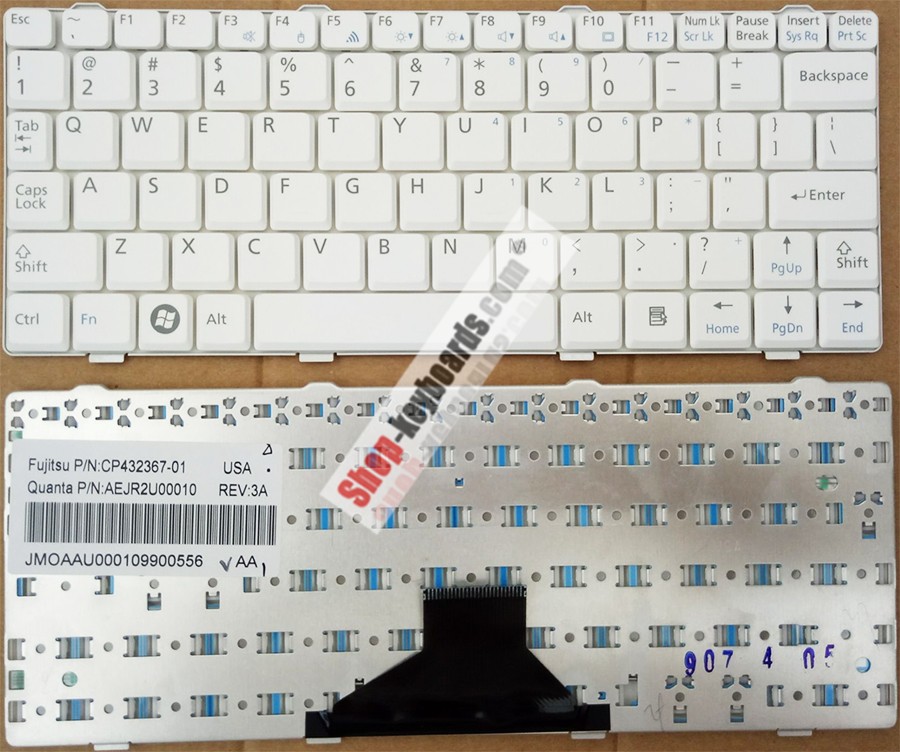 Fujitsu AEJR2U00020 Keyboard replacement
