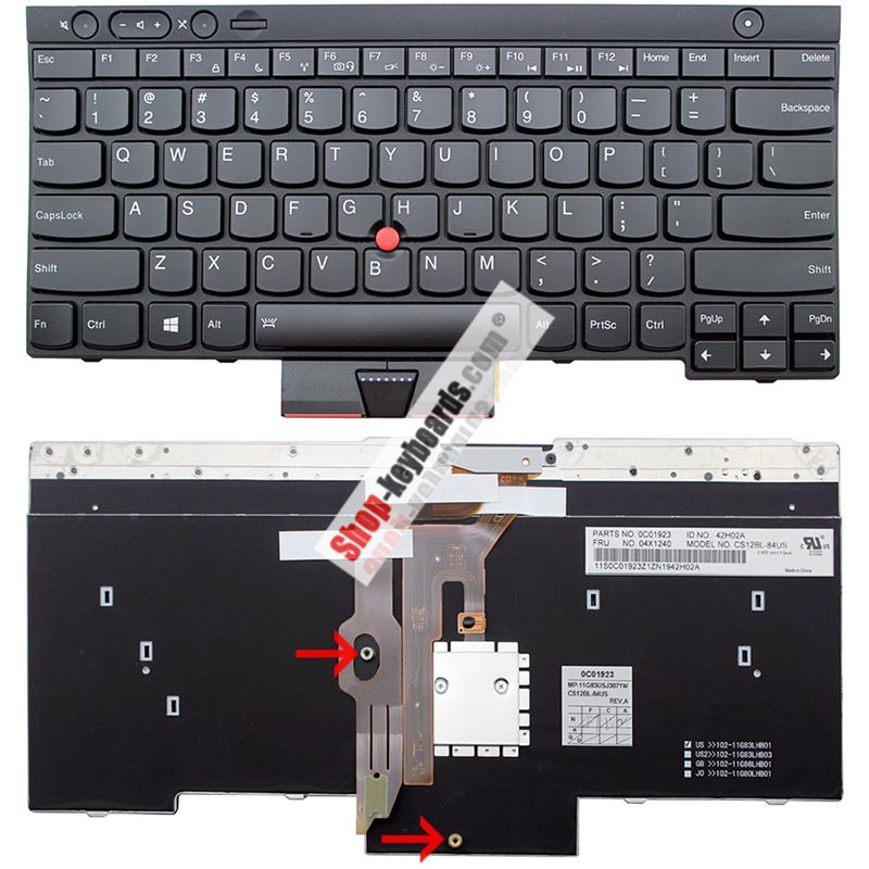 Lenovo 04X1336 Keyboard replacement