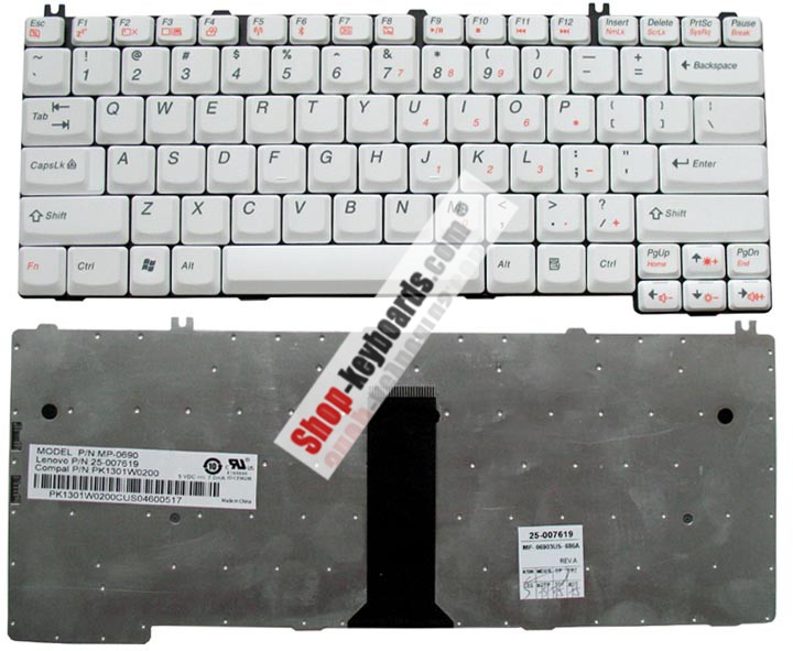 Lenovo 3000 Y510a 15303 Keyboard replacement