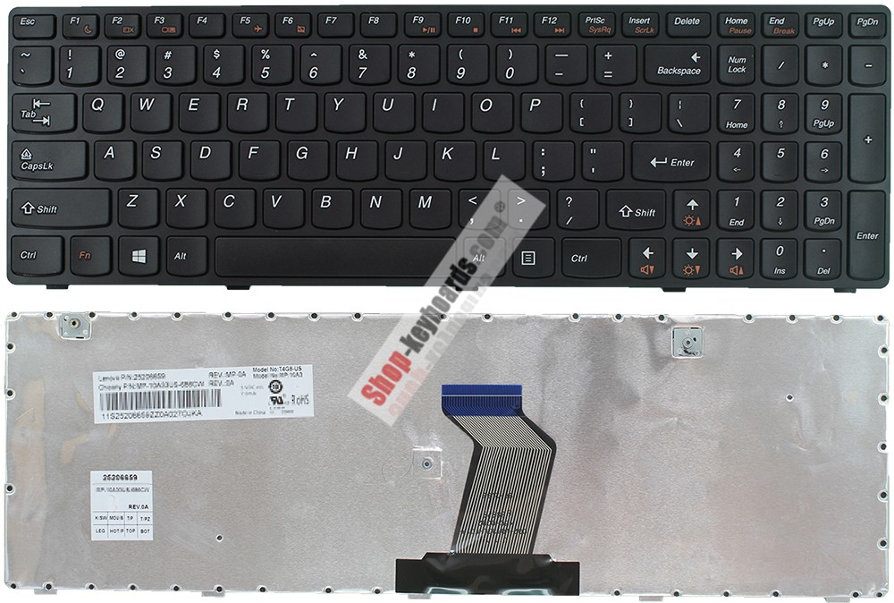 Lenovo V117020NK2 Keyboard replacement