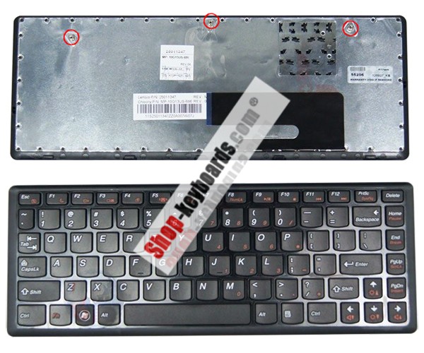Lenovo MP-10G16B0-686 Keyboard replacement