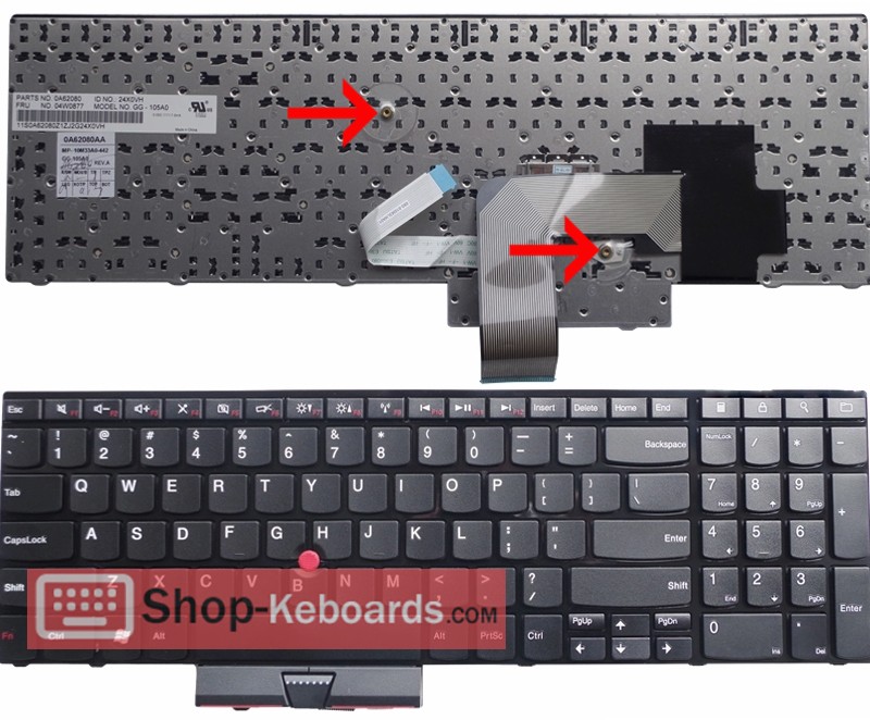 Lenovo 04W0875 Keyboard replacement