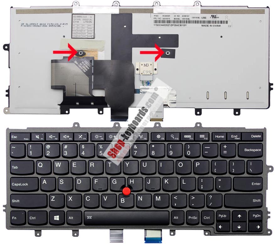 Lenovo 04X6386 Keyboard replacement