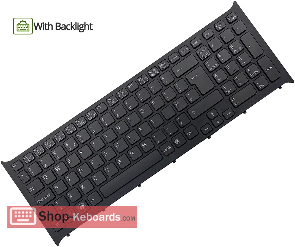Sony 9Z.N6CBF.00G Keyboard replacement